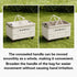 Camping Foldable Storage Box Latch or Wooden Lid Car Boot Tent Outdoor Organiser - Thickened solid wood cover