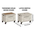 Camping Foldable Storage Box Latch or Wooden Lid Car Boot Tent Outdoor Organiser - latch switch cover