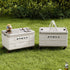 Camping Foldable Storage Box Latch or Wooden Lid Car Boot Tent Outdoor Organiser - latch switch cover