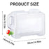 Water Bucket 12L Outdoor Portable Container With Faucet Camping Car Household