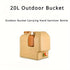 20L Outdoor Camping Portable Storage Bucket with Tap Drinking Water Container