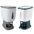 10kg Rice Storage Bucket Household Metering Rice Container Large Capacity - Green