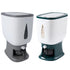 10kg Rice Storage Bucket Household Metering Rice Container Large Capacity - Green