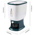 10kg Rice Storage Bucket Household Metering Rice Container Large Capacity - Green