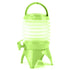 5.5L Outdoor Water Container Camping Folding Water Beer Juice Travel Bucket Use - Green