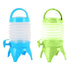 5.5L Outdoor Water Container Camping Folding Water Beer Juice Travel Bucket Use - Green