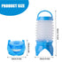 5.5L Outdoor Water Container Camping Folding Water Beer Juice Travel Bucket Use - Green
