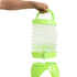 5.5L Outdoor Water Container Camping Folding Water Beer Juice Travel Bucket Use - Green