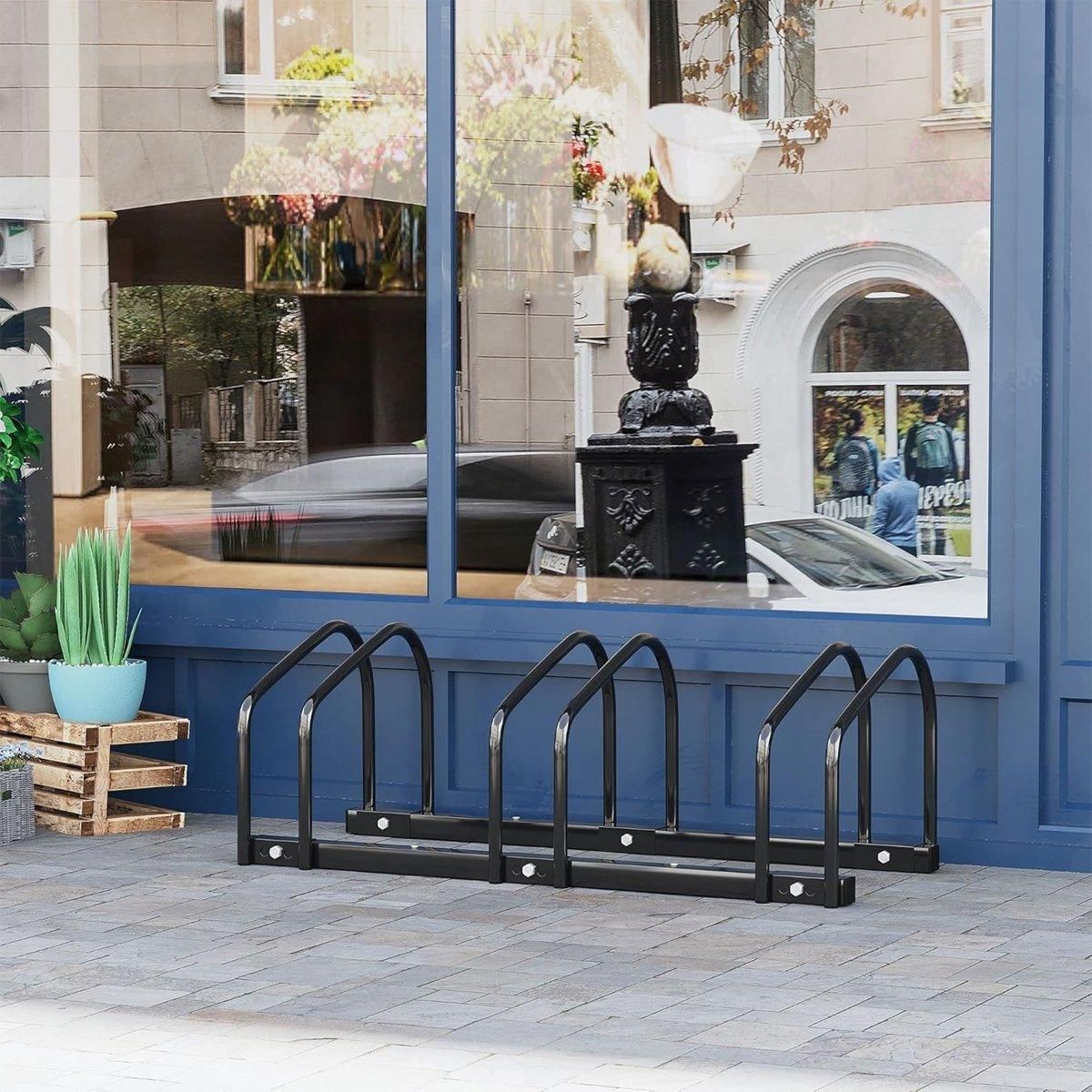 3 Bike Floor Parking Rack Instant Storage Stand Bicycle Cycling Portable