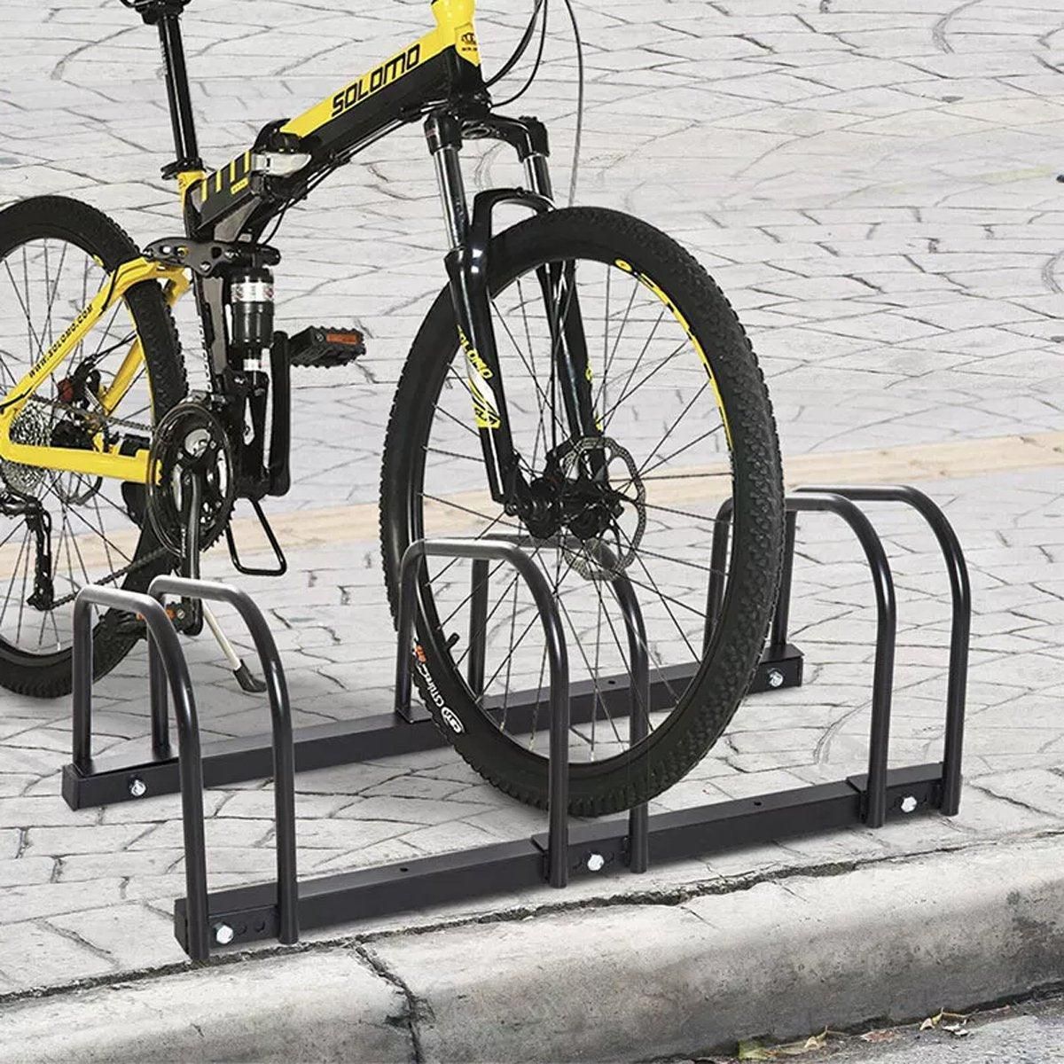3 Bike Floor Parking Rack Instant Storage Stand Bicycle Cycling Portable