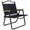 Portable Folding Camping Chair Lightweight Aluminium Alloy Stool Black Outdoor
