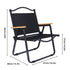 Portable Outdoor Folding Chair Light Aluminum Alloy Stool for Camping Picnic - Khaki