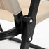 Portable Outdoor Folding Chair Light Aluminum Alloy Stool for Camping Picnic - Khaki
