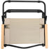 Portable Outdoor Folding Chair Light Aluminum Alloy Stool for Camping Picnic - Khaki