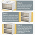 4 Tier Plastic Storage Cabinet with Wheels Large Capacity Foldable Storage Bins