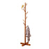 Freestanding Wooden Coat Rack Clothes Hanger with 8 Hooks for Entryway Bedroom