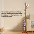 Freestanding Wooden Coat Rack Clothes Hanger with 8 Hooks for Entryway Bedroom