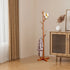 Freestanding Wooden Coat Rack Clothes Hanger with 8 Hooks for Entryway Bedroom