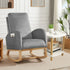 Small 2-Tier Coffee Table, White Top & Wood Legs, 40cm Square Sofa Side Table