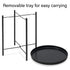 Small Coffee Table Simple Tray Mini Round Table Compact Side Table Living Room