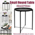 Small Coffee Table Simple Tray Mini Round Table Compact Side Table Living Room