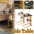 Modern Living Room Side Table 2 Tier Rounded Corners Easy Clean