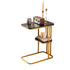 Modern Living Room Side Table 2 Tier Rounded Corners Easy Clean