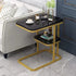 Modern Living Room Side Table 2 Tier Rounded Corners Easy Clean