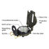 Army Green Outdoor Compass with Magnifying Lens Metal Hiking Navigation Tool