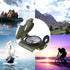 Army Green Outdoor Compass with Magnifying Lens Metal Hiking Navigation Tool