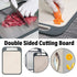 304 Stainless Steel Cutting Board Double-Sided Chopping Boards Kitchen Camping
