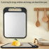 304 Stainless Steel Cutting Board Double-Sided Chopping Boards Kitchen Camping