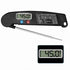 Foldable Digital Thermometer Probe Temperature Kitchen Cooking Food Bbq Meat Jam - Black