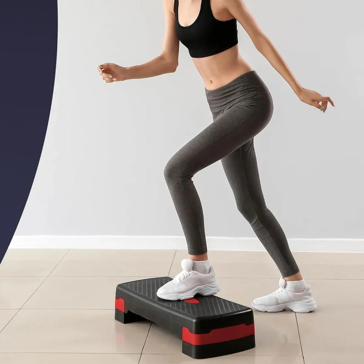 Fitness Step Platform Small Aerobic Stepper Exercise Equipment Home Gym Workout