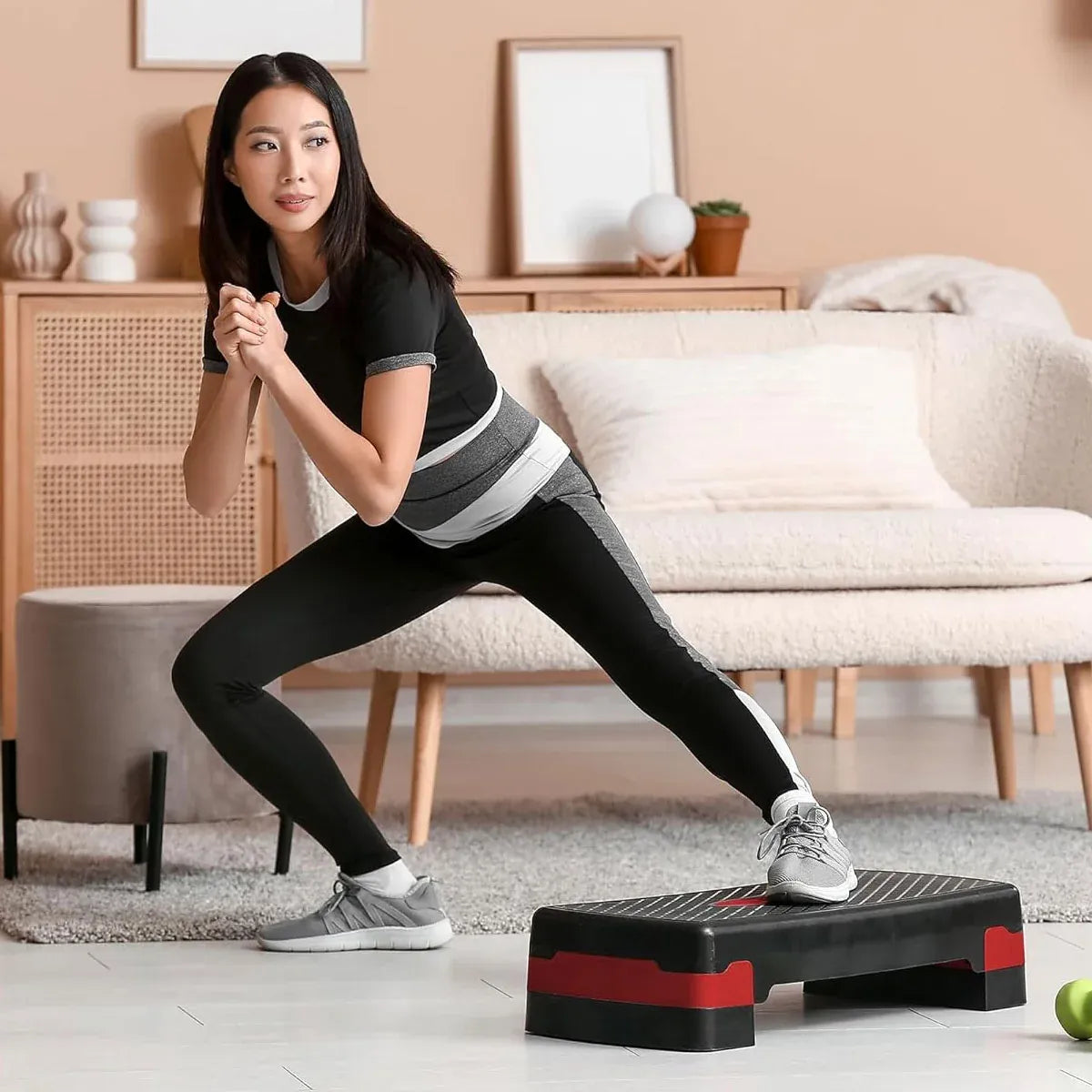 Fitness Step Platform Small Aerobic Stepper Exercise Equipment Home Gym Workout