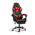 Black and Red Gaming Chair with Footrest and Lumbar Support