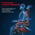 Black and Red Gaming Chair with Footrest and Lumbar Support