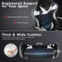Black and White Gaming Chair with Footrest and Lumbar Support