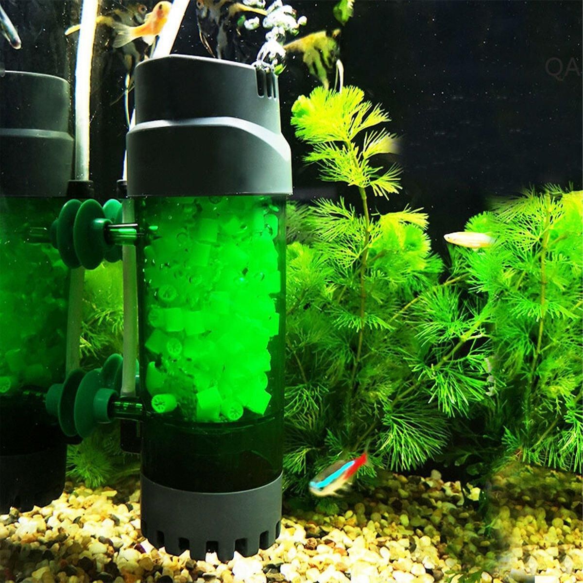 Fluidiz Bed Aquarium Fish Tank Internal Filter Oxygenation Pump for Clear Water - LH300