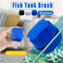 Mini Fish Tank Glass Brush for Algae Cleaning with Magnetic Aquarium Scrubber - White