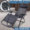 Cool Black Self-produced Nap Folding Recliner Office Lunch Beach Chair
