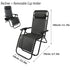 Cool Black Self-produced Nap Folding Recliner Office Lunch Beach Chair