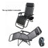 Cool Black Self-produced Nap Folding Recliner Office Lunch Beach Chair