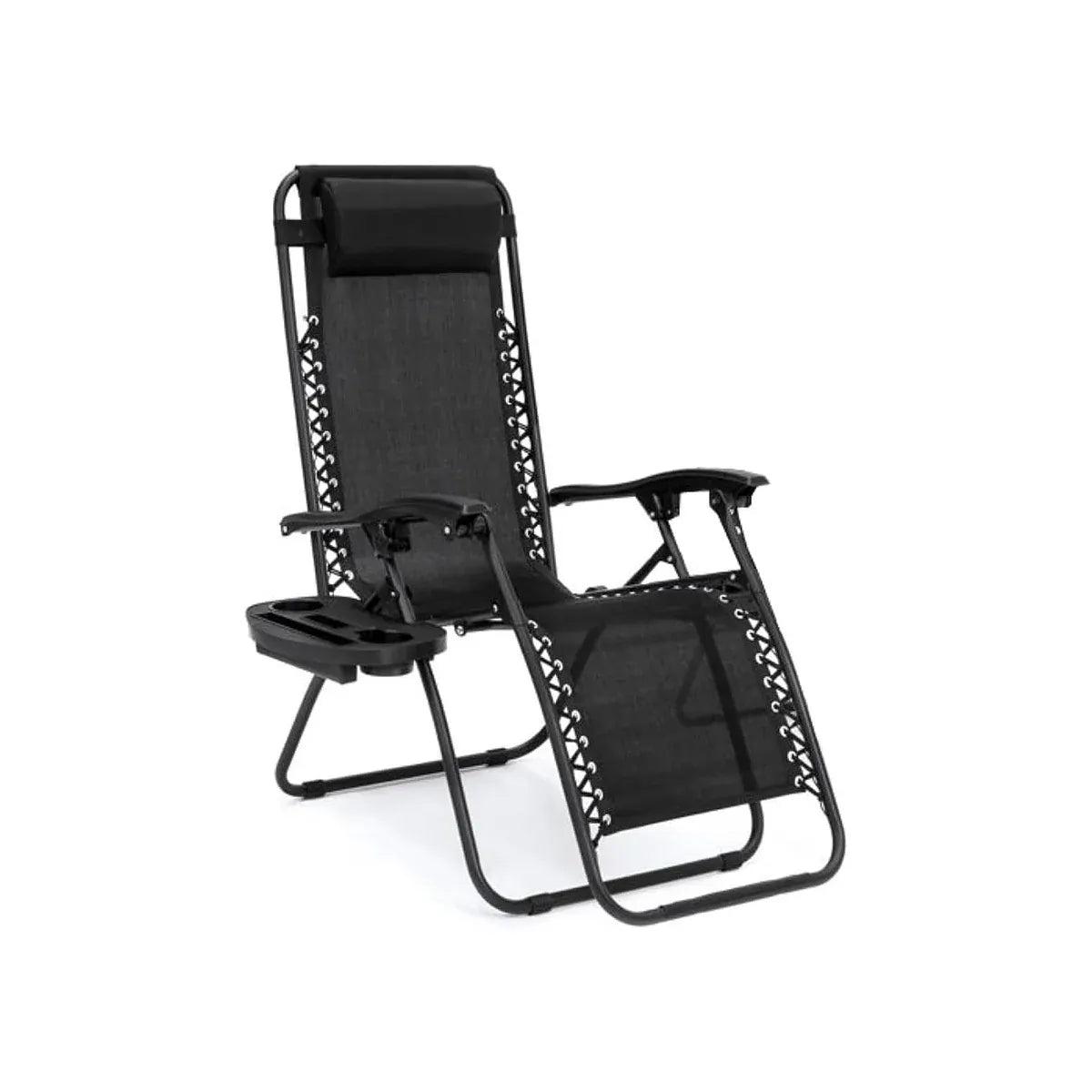 Cool Black Self-produced Nap Folding Recliner Office Lunch Beach Chair