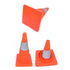 Folding Road Warning Reflective Barrier Cone Emergency Traffic Expansion Safety - 45cm
