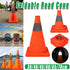 Folding Road Warning Reflective Barrier Cone Emergency Traffic Expansion Safety - 45cm