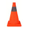 Folding Road Warning Reflective Barrier Cone Emergency Traffic Expansion Safety - 60cm