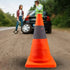 Folding Road Warning Reflective Barrier Cone Emergency Traffic Expansion Safety - 65cm