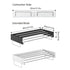 Foldable Wall Hanging Clothes Drying Rack Invisible Balcony Towel Laundry Rack - Black