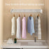Foldable Wall Hanging Clothes Drying Rack Invisible Balcony Towel Laundry Rack - Black